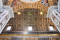 Painted cupola of the Saint Peter`s basilica dome Royalty Free Stock Photo