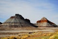 Painted Desert hill under blue sky Royalty Free Stock Photo