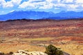 Painted Desert La Salle Mountains Arches National Park Moab Utah Royalty Free Stock Photo