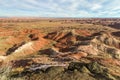 Painted Desert Petrified Forest National Park Overlook Royalty Free Stock Photo