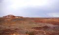 Painted Desert during a Rain Storm Royalty Free Stock Photo