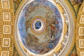 The Painted Dome of St. Peter`s Basilica, Vatican, Italy