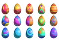 Painted Easter eggs Royalty Free Stock Photo