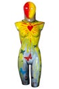 Painted female mannequin torso Royalty Free Stock Photo