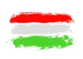 Painted flag of Hungary