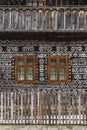 Painted folk house, UNESCO village Cicmany in Slovakia Royalty Free Stock Photo