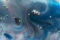 Painted Galaxy Art Created in Oil and Milk 10