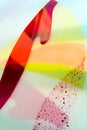 Painted glass. Handmade work ideal for abstract backgrounds. Royalty Free Stock Photo