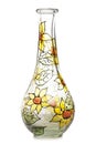 Painted glass vase Royalty Free Stock Photo