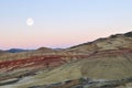 Painted Hills at moonrise