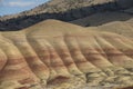 Red sedimentary layers in Painted Hills, Oregon