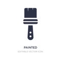 painted icon on white background. Simple element illustration from Art concept Royalty Free Stock Photo