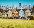 Painted Ladies at Alamo Square, San Francisco, California, USA Royalty Free Stock Photo