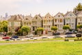 The Painted Ladies at Alamo Square, San Francisco Royalty Free Stock Photo