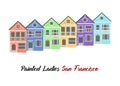 Painted Ladies San Francisco 2 Royalty Free Stock Photo