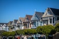 Painted Ladies Victorian Houses row at Alamo Square - San Francisco, California, USA