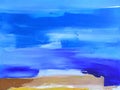 Painted Landscape / Abstract Texture in Blue