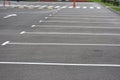 painted layout on the asphalt for parking cars, Royalty Free Stock Photo