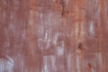 Painted metal wall with rust. Royalty Free Stock Photo