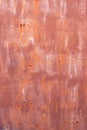 Painted metal wall with rust. Royalty Free Stock Photo