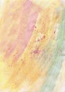 Painted in multicolored watercolor on canvas abstraction in the form of colorful strokes Royalty Free Stock Photo