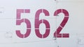 Painted number on an old war plane Royalty Free Stock Photo