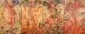 Painted oil canvas by Leon Frederic of Spring, Summer, Autumn and Winter