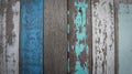 Painted old wood and plank wall texture for blue background Royalty Free Stock Photo