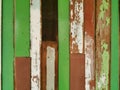Painted old wood and plank wall texture for  colorful for  background Royalty Free Stock Photo