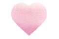 Painted Pastel Pink Watercolour Heart