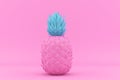 Painted Pink and Blue Pinapple