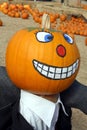 Painted pumpkin head