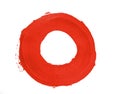 Painted Red Circle Royalty Free Stock Photo