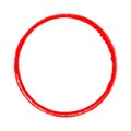 Painted red circle Royalty Free Stock Photo