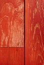 Painted in red old wooden shield Royalty Free Stock Photo