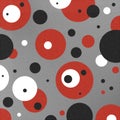 Painted Retro Circles Background Royalty Free Stock Photo