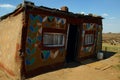 Painted rural home in South Africa