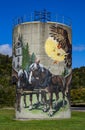Painted Silo in Jefferson County, Vermont