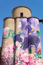Painted silo