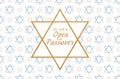 Painted Star of David. Preparing for the holiday Royalty Free Stock Photo