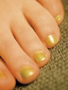 Painted toes Royalty Free Stock Photo