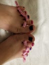 Painted Toes Royalty Free Stock Photo