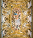 The painted vault by Pietro da Cortona, in the Church of Santa Maria in Vallicella or Chiesa Nuova, in Rome, Italy.