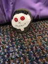 Painted voodoo doll rock