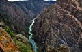 Painted Wall at Black Canyon of the Gunnison Royalty Free Stock Photo
