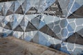 Painted wall at Cartagena, Spain