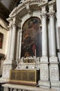 painted wall in church Santa Maria della Salute