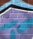 Detail of Freestyle Painted Wall Royalty Free Stock Photo