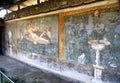 Painted Wall Pompeii Royalty Free Stock Photo