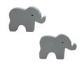 Painted Wood Elephants